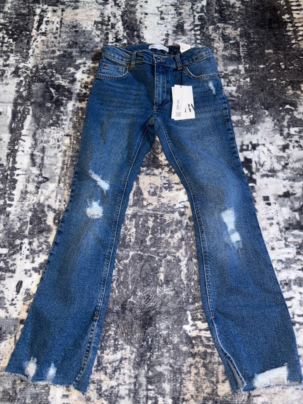 New Zara girls The Flare Denim jeans size 10